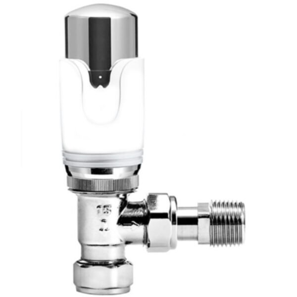 Kartell Refined Thermostatic Straight Radiator Valve - Chrome