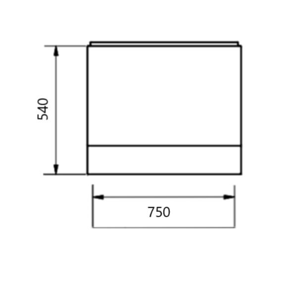 Kartell Ultimate Reinforced Bath End Panel - Gloss White - Image 2