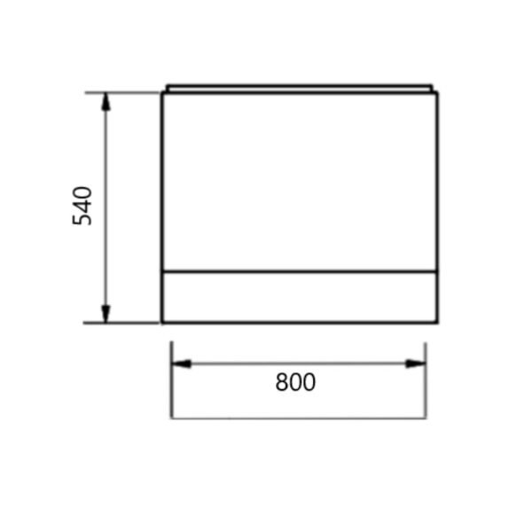 Kartell Ultimate Reinforced Bath End Panel - Gloss White - Image 3