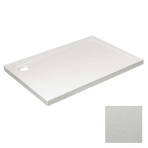Kartell Anti Slip Rectangular Shower Tray – White - 1000mm X 700mm