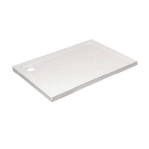 Kartell K-Vit Low Profile Rectangular Shower Tray – White - 1000mm X 800mm