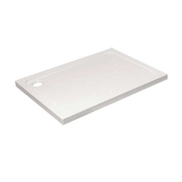 Kartell K-Vit Low Profile Rectangular Shower Tray - White