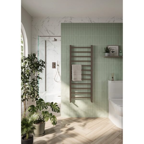 Scudo Vibe Towel Rail - Brushed Bronze - Image 3