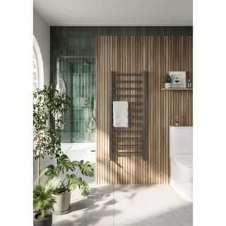 Scudo Vibe Towel Rail - Gunmetal - Image 3