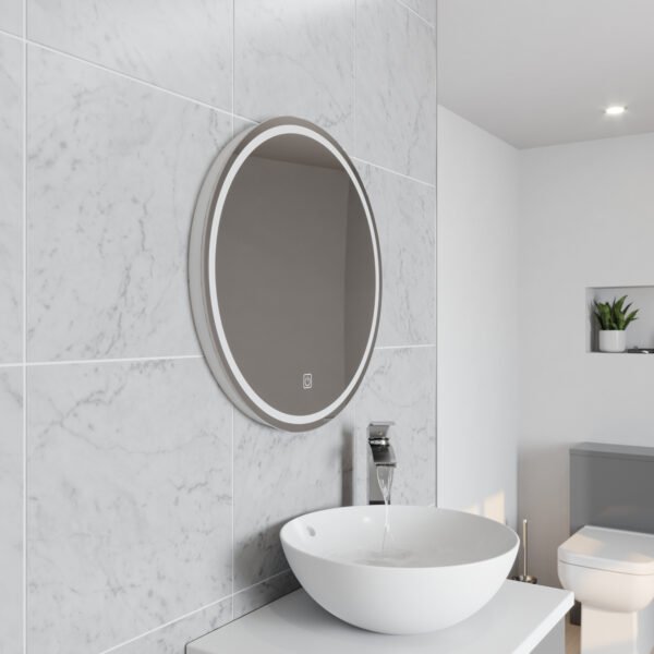 Kartell Vista Round LED Illuminated Mirror - 600mm x 600mm