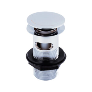 Kartell Slotted Push Button Basin Waste - Chrome
