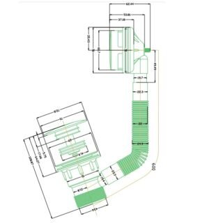 Kartell Easyclean Sprung Plug Overflow Bath Filler Waste - Chrome - Image 3