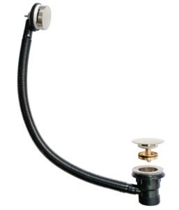 Kartell Easyclean Sprung Bath Waste - Brushed Nickel