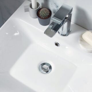 Scudo Round Centre Dome Slotted Sprung Basin Waste - Chrome - Image 3