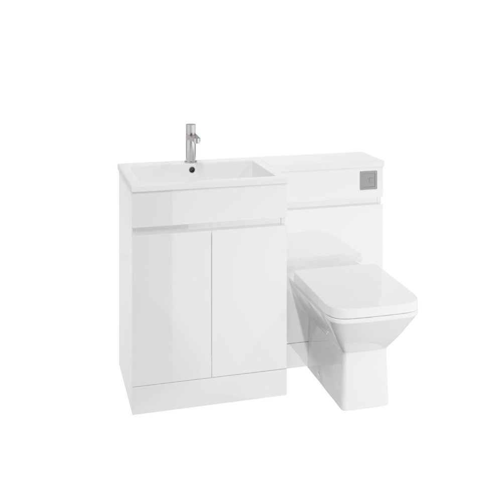 Scudo Water guard Combination Furniture Unit - Gloss White
