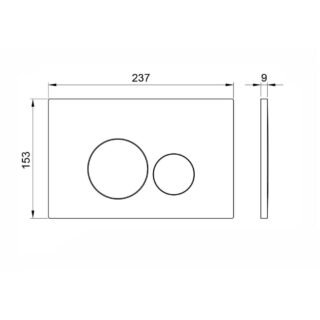 Scudo Round Dual Flush Plate - Image 2