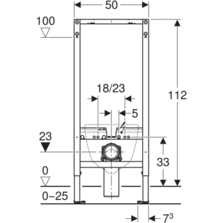 Geberit Duofix Wall-Hung Toilet Frame - 1120mm High - Image 2