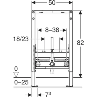 Geberit Duofix Bidet Frame - 820mm High - Image 2