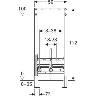 Geberit Duofix Bidet Frame - 1120mm High - Image 2