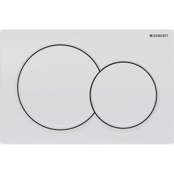 Geberit Alpha01 Round Button Dual Flush Plate