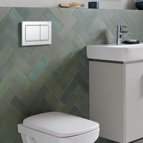 Geberit Alpha01 Square Button Dual Flush Plate - Image 3