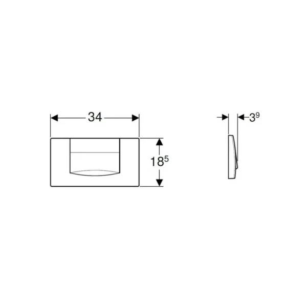 Geberit Sigma40 Round Button Dual Flush Plate - Image 4