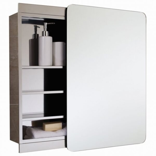 RAK Slide 1 Door Mirror Cabinet - 660mm x 460mm