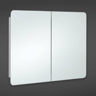 RAK Duo 2 Door Mirror Cabinet - 600mm x 800mm - Image 2