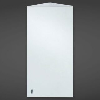 RAK Riva 1 Door Corner Mirror Cabinet - 650mm x 380mm - Image 2