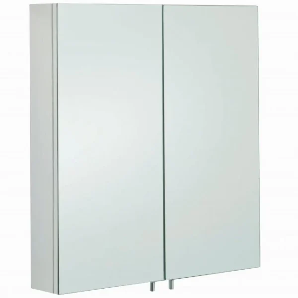 RAK Delta 2 Door Mirror Cabinet - 600mm x 670mm