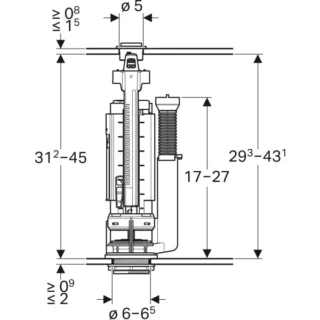 Geberit Type290 Flush Valve - Gloss Chrome - Image 2