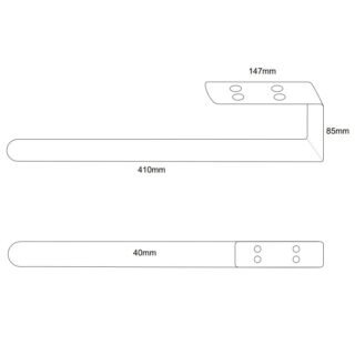 Scudo Apex Towel Rail Holder - Image 2