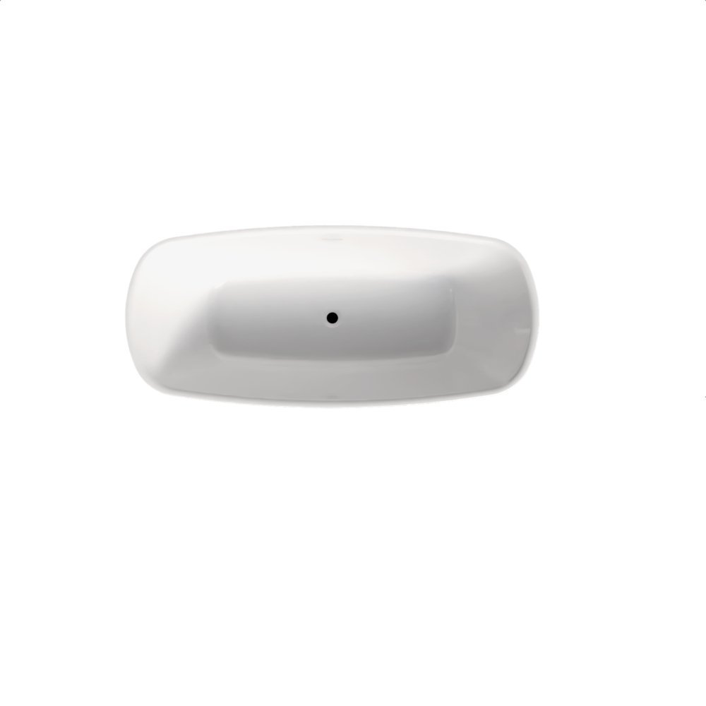 Scudo Coral Double Ended Freestanding Bath - 1700mm x 750mm - Gloss White