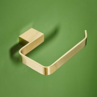 Scudo Roma Toilet Paper Holder - Brushed Brass - Image 2