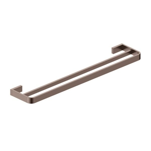 Scudo Monza Double Towel Rail - Brushed Bronze
