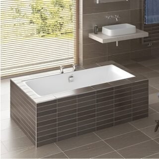 RAK Evolution Rectangular Double Ended Bath - 1750mm x 750mm - Alpine White - Image 3