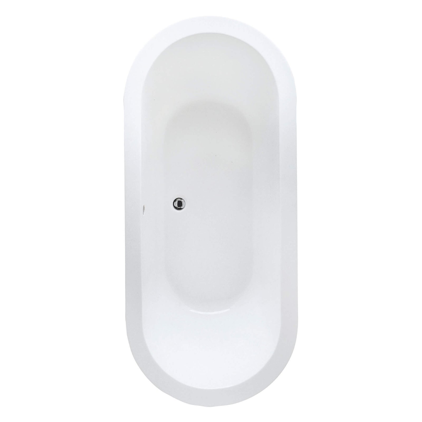 RAK DKM Oval Double Ended Bath - 1800mm x 800mm - Alpine White