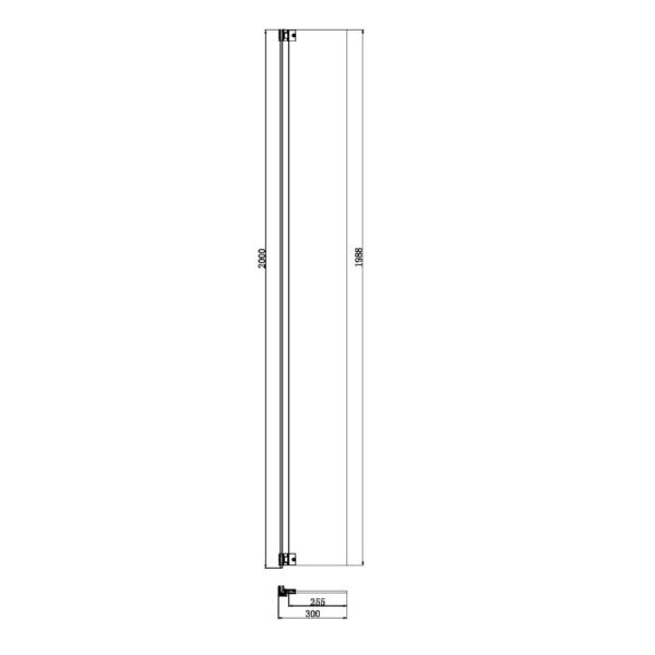 Scudo 6mm Clear Glass Flipper panel - Image 2