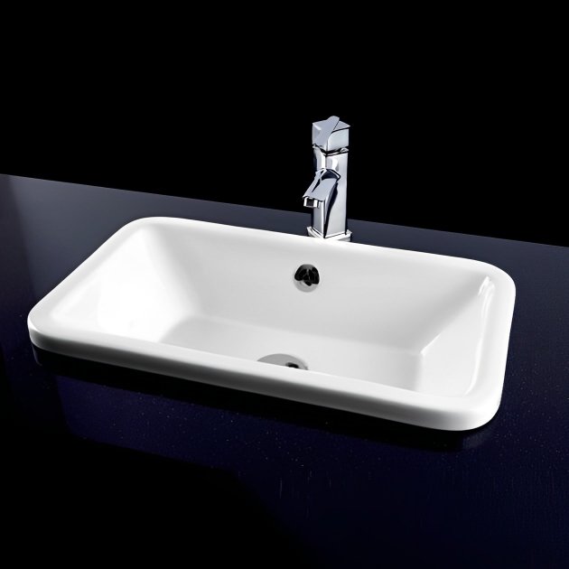 RAK Chameleon Under Countertop Basin - 560mm Wide - No TH - White