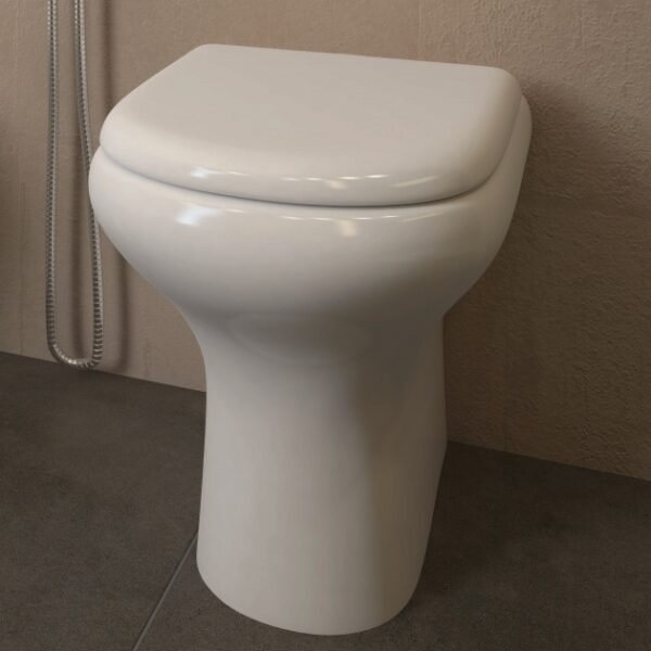 RAK Compact Back to Wall Toilet And Soft Close Seat - White - Image 2