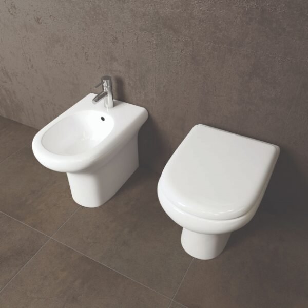 RAK Compact Back to Wall Toilet And Soft Close Seat - White - Image 3