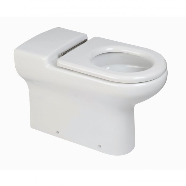 RAK Compact Special Needs Back to Wall Toilet With Seat Ring - White