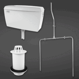 RAK Concealed Urinal Auto Cistern For 2 Urinals - White - Image 2