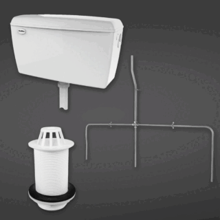 RAK Concealed Urinal Auto Cistern For 3 Urinals - White - Image 2