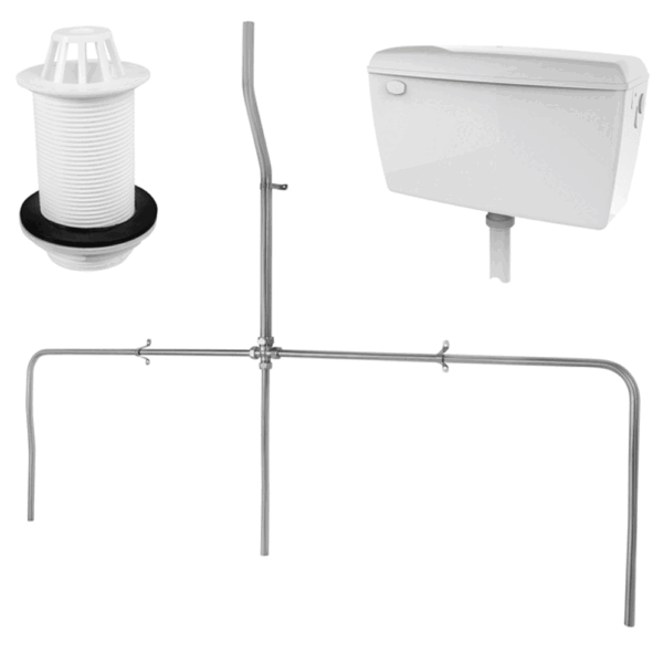 RAK Concealed Urinal Auto Cistern For 3 Urinals - White