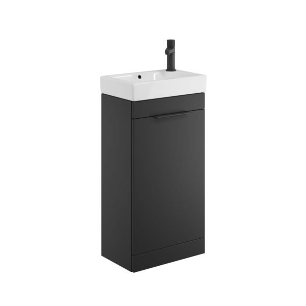 Scudo Esme 1 Door Floor Standing Cloakroom Vanity Unit With Basin - 450mm Wide