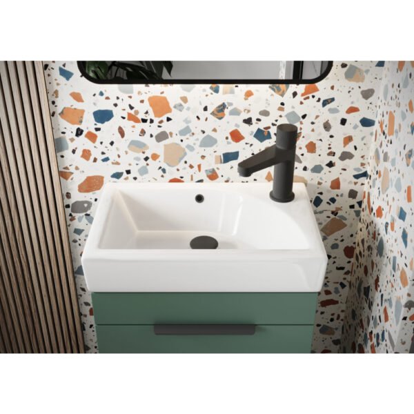 Scudo Esme 1 Door Floor Standing Cloakroom Vanity Unit With Basin - 450mm Wide - Image 3