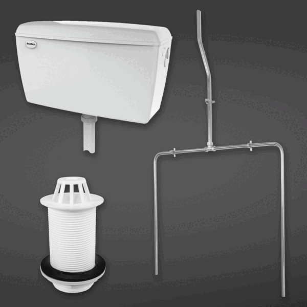 RAK Exposed Urinal Pack for 2 Urinals - White