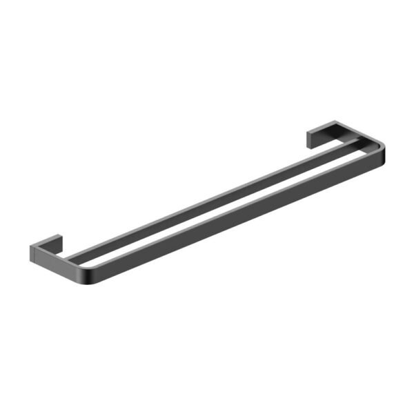 Scudo Napoli Double Towel Rail - Gunmetal
