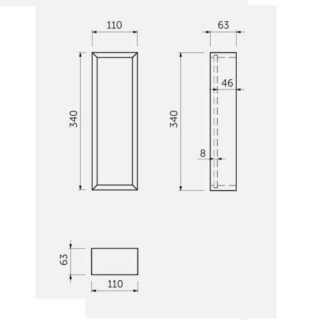 RAK Joy Bottom Drawer Insert Organiser - Small - Chrome - Image 2
