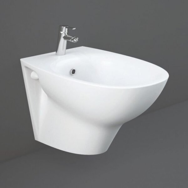 RAK Morning Wall Hung Bidet - Exposed Fitting - Alpine White