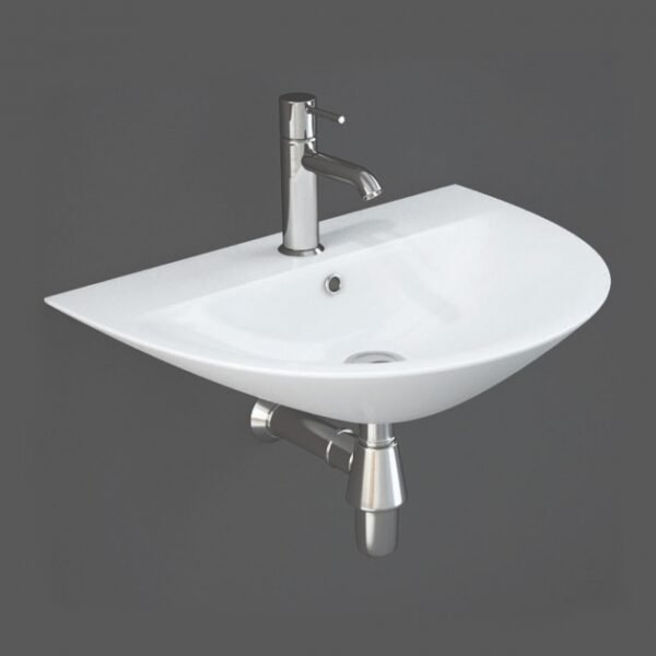 RAK Morning Wall Hung Basin - 500mm Wide - 1 TH - White