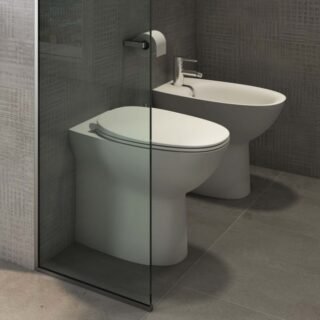 RAK Morning Rimless Comfort Height Back To Wall Toilet And Soft Close Seat - White - Image 3
