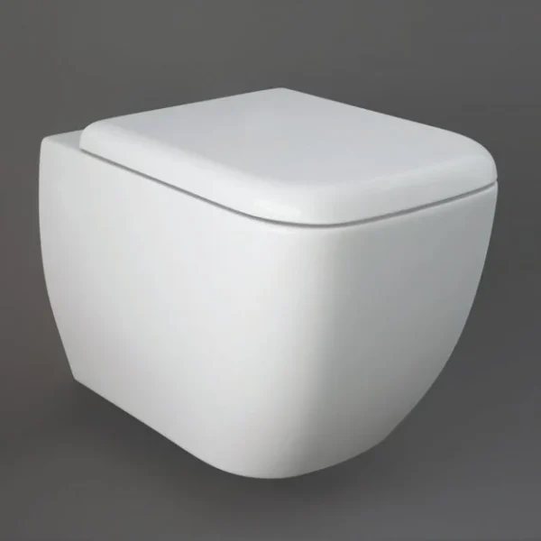 RAK Metropolitan Wall Hung Toilet And Soft Close Seat - White