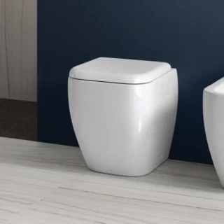 RAK Metropolitan Back to Wall Toilet And Soft Close Seat - White - Image 2